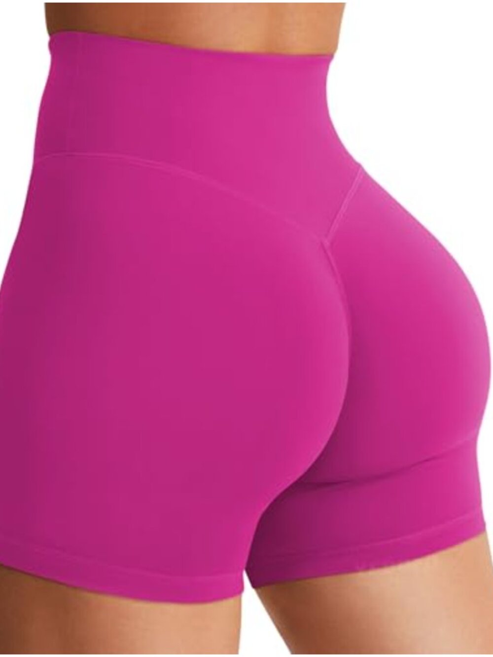 Hidden Scrunch Biker Shorts High Waist Workout Gym Yoga